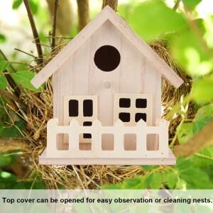 야외 나무 새 집 둥지 걸이 앵무새 휴식 번식 상자 장식 번식 애완 동물 제품