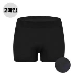 [제임스딘]여자 사각팬티 드로즈 위생팬티 생리대 부착 가능한 여사각 팬티 2매입