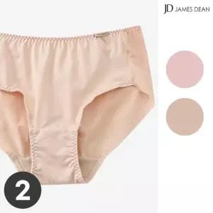 [제임스딘]제임스딘 삼각 노라인팬티 여성팬티 맥시 스판 햄팬티 2종 세트