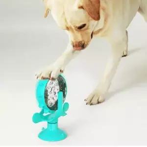 [반려] 1P 방울 색상랜덤 강아지 간식볼 풍차 흡착 노즈워크