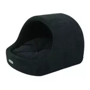 [반려] 하우스 쿠션 동굴 1P 강아지 휴식 아치형 블랙 대형