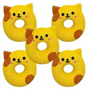 [반려] 5P 삑삑이 장난감 토이 라텍스 강아지 도넛 터그 도그