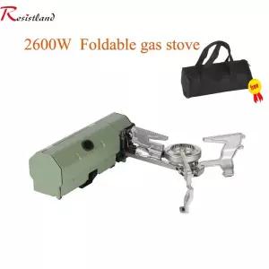 강염스토브 캠핑 버너 2600W 휴대용 접이식 스토브 가스 야외 하이킹 바베큐 여행 요리 그릴 쿠커 카세트