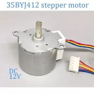 선풍기회전모터 변기 바디 클리너 공기 순환 선풍기 모터 35BYJ41 2 스텝퍼 DC 12V