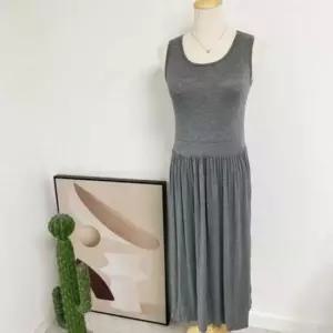 OPS 여름 라운드원피스 홈웨어 드레스 봄 쉬폰 원피스