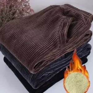 데일리 여성 벨벳 코듀로이 기모 허리 밴딩 팬츠 바지