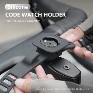 실리콘 자전거 컴퓨터 마운트 충격 방지 홀더 미끄럼 스탠드 다기능 사이클링 액세서리