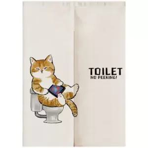 화장실 가림막 커튼 선반 카페