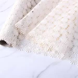 레이스 식탁보 매트커버 아이보리 플라워 L WB502러너 테이블 장식 레이팅 소품 방수 미끄럼방지 가구