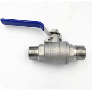 호환 1PCS 304 스테인레스 볼 밸브 1/4 3/8 1/2 수나사 커넥터 조인트 파이프 피팅 커플러 어댑터