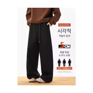 팬츠 남자 캐주얼 빈티지 가을 일자 와이드 데일리 면린넨 커프스 트렌드 후드 다올3