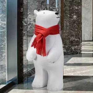 대형 조형물 북극곰 거실 상가 카페 모형 장식품 조각상