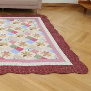 순면 썬샤인 스프레드겸 러그 200x230cm 누빔 누빔패드 누빔카펫트 거실카페 침대누빔 카페겸 매트 밀림방