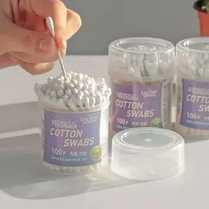 부드러운 면봉 4종 시리즈화장 고급 위생 순면 나무 리필 케이스 업소용 대용량