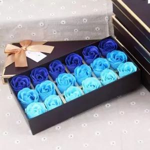 18송이 그라데이션 상자 비누꽃 플라워 선물 발렌타인 비누 장미 기카네이션 스승의날 어버이 성년의 데이