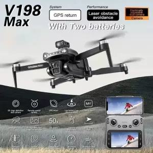 드론액세서리 오리지널 V198Max GPS 드론 4K 프로페셔널 8K HD 듀얼 카메라 브러시리스 모터 5G WIFI FPV R
