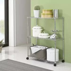 750 메탈선반 3단 앵글 베란다 철제 다용도 벽 수납 사다리 시스템 장 거실