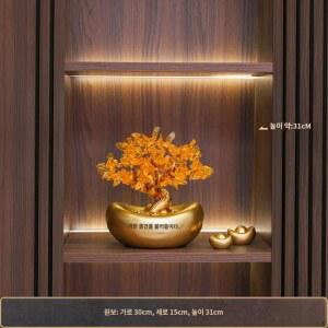 금나무 장식 머니트리 깃털 천연 생명의 달린 풍수 야외 풍경