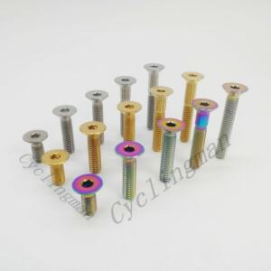 티타늄 자전거 카운터 싱크 나사  알렌 플랫 헤드  볼트 액세서리  M6X15mm