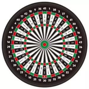 가가 원형 자석다트 로또 920143 게임 놀이 벽걸이 인테리어 취미용 보드 다트판