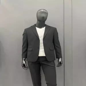 [트루젠]남자 봄/여름 3계절 시원한 블랙 컬러 사방스판 세미정장 OSTJP0903_OD