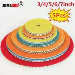 전동드릴광택패드 유막제거 1-5Pc 3-7인치 건식습식 다이아몬드 연마 패드 버프 디스크 드릴 샌딩 화강암