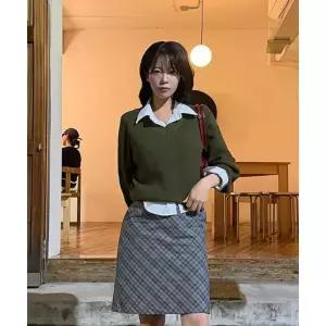 제너럴아이디어 GENERALIDEA 브이넥 슬릿 하찌 니트 풀오버 KHAKI WBE3L05531 134997