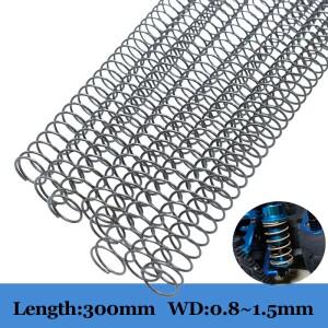 2pcs 스프링 길이 300mm 고압축 탄소강 0.8/1/1.2/1.5mm Y 자형 소프트 압력 리턴 긴 원통형 코일