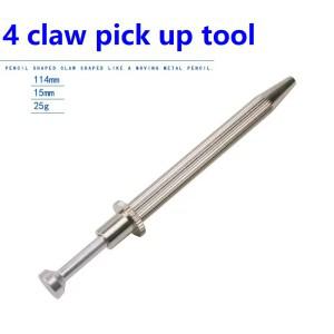 4클로 픽업 도구 비즈 전자 부품 그래버 다이아몬드 보석 프롱 홀더 IC BGA 스테인레스 스틸 칩 그리퍼