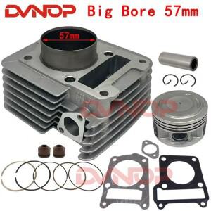 Yamaha YBR125 XTZ 125 XTZ125 TTR125 엔진 액세서리 용 57mm 빅 보어 바이크 오토바이 실린더 키트