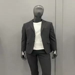 [트루젠]남자 봄/여름 3계절 시원한 차콜 컬러 사방스판 허리벤딩 세미정장 OSTJP0101