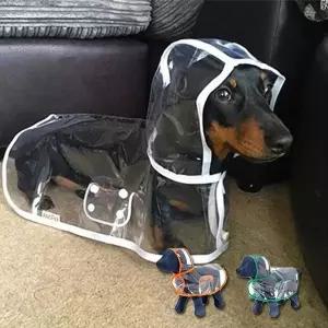 애견 강아지 투명 레인코트 비옷 우비 우의 개우비