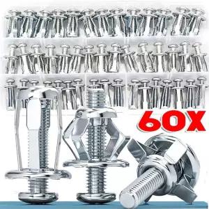 웨지앙카 꽃잎 나사 잭 너트 앵커 커튼 클램프용 콘센트 리벳 잠금 볼트 보드 벽