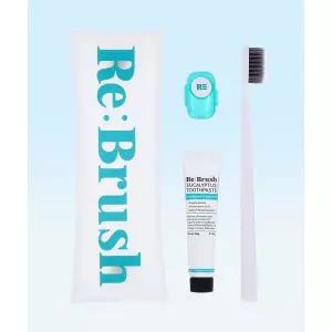 매장정품 REBRUSH 덴탈 트래블 베이직 키트 (칫솔+치약 20g+살균캡)