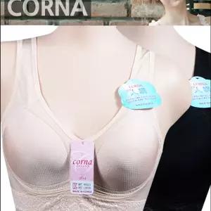 코나 인견원단 메쉬라인의 편안한 런닝형브라속옷 브라탑 브라 여성 형브라 메쉬 노와이어 후크 한속옷 한