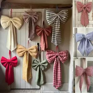 대왕리본 크리스마스 대형 장식 인테리어 소품 매장 도어