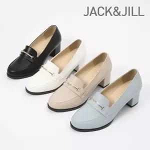 [잭앤질]잭앤질 심플한 체인 금장식 펌프스(JA0Z119)