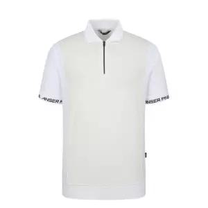 [핑]골프 남성 니트 믹스 카라 반집업 반팔 티셔츠 111E2TO701-WH_BP