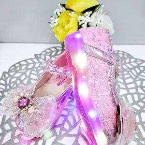 [탈렌트키즈]모다양산-탈렌트클로젯 탈렌트키즈 하트플라워LED구두 TSY11HSH02_YS