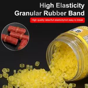 미끼고무줄 FR1세트 웜베이트 클립 낚시용 손 묶은 고무줄 펠릿베이트 붕대 미끼 고무링