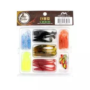 싸파 더블킬 뉴 쉐드웜 키트쉐드 지그헤드 미끼 루어 낚시