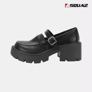 [빌리버스]스콰즈 여자 비건 레더 통굽 로퍼 키높이 메리제인 구두 SVIP015