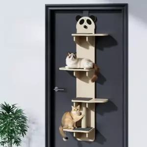 걸이식 캣타워 문고리형 벽선반 공간절약 도어설치 선반 해먹 고양이 설치 거실 캣폴 계단