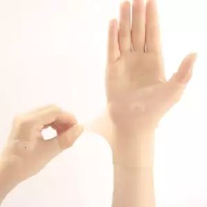 마그네틱 실리콘 손목 팔목 아대 보호대 살구색