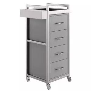 미용실 트레이 츄레이 정리대 이동식 와이드 서랍형 형 가위정리함 트롤리 접이식 가위 정리