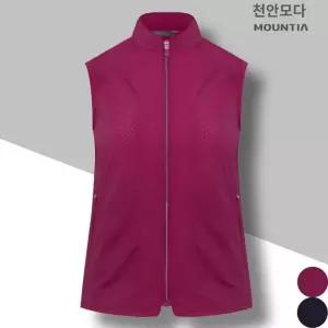 [마운티아]마운티아 여성 슬림핏 여름 조끼 시원한 매쉬원단 사용 등산 일상 단체복