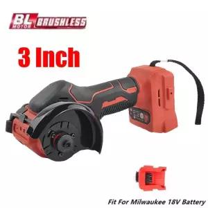 밀워키 18v 배터리 무선 앵글 그라인더 3인치 머신 미니 다이아몬드 커팅 그라인딩 컷