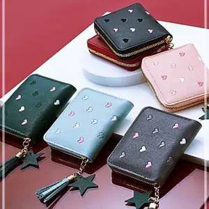컬러풀 교통카드 여성 카드지갑 하트 선물명함집 동전 디자인 WWCE7665