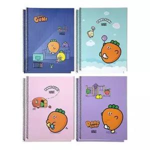 [문구/오피스] 핑크풋 당근친구들 원링 8권세트 노트 공책 스프링