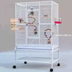 회색앵무 바퀴달린 연철 소형 대형새장 앵무새 날림장 사육장 조류 하우스 대형 앵무 회색
